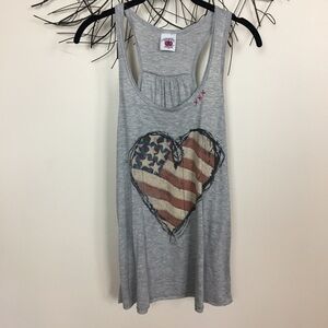 🎈🎈🎈Bohemian cowgirl heart tank. Stars stripes top